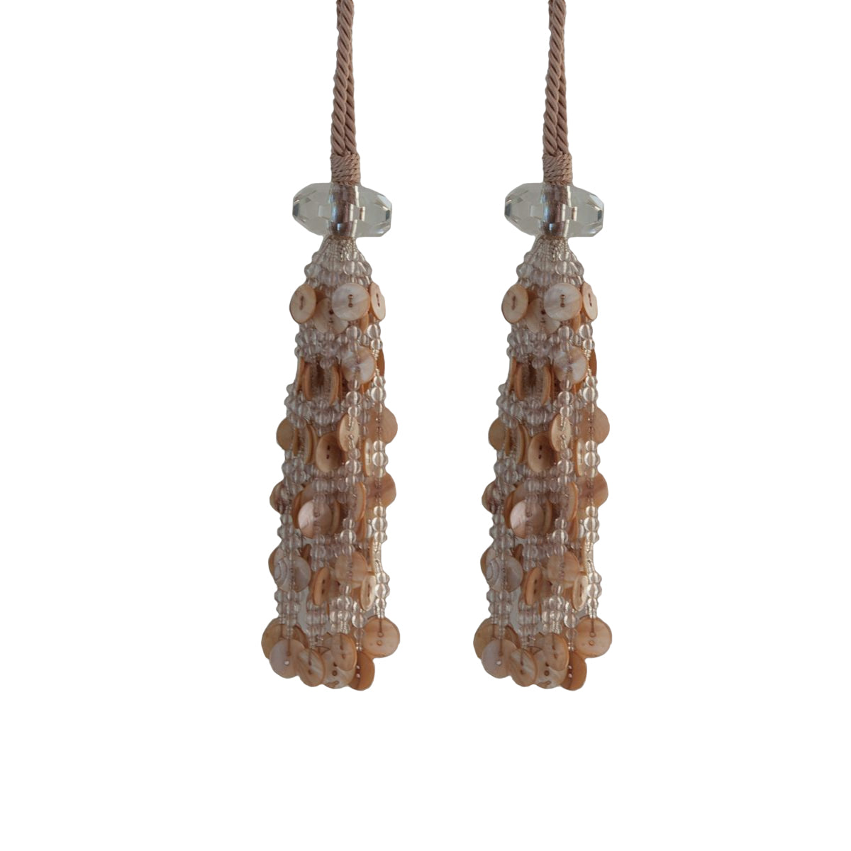 Seeps & Crystal Tassel - Beige