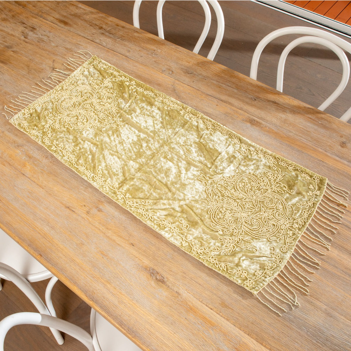 Runner Velvet Beaded