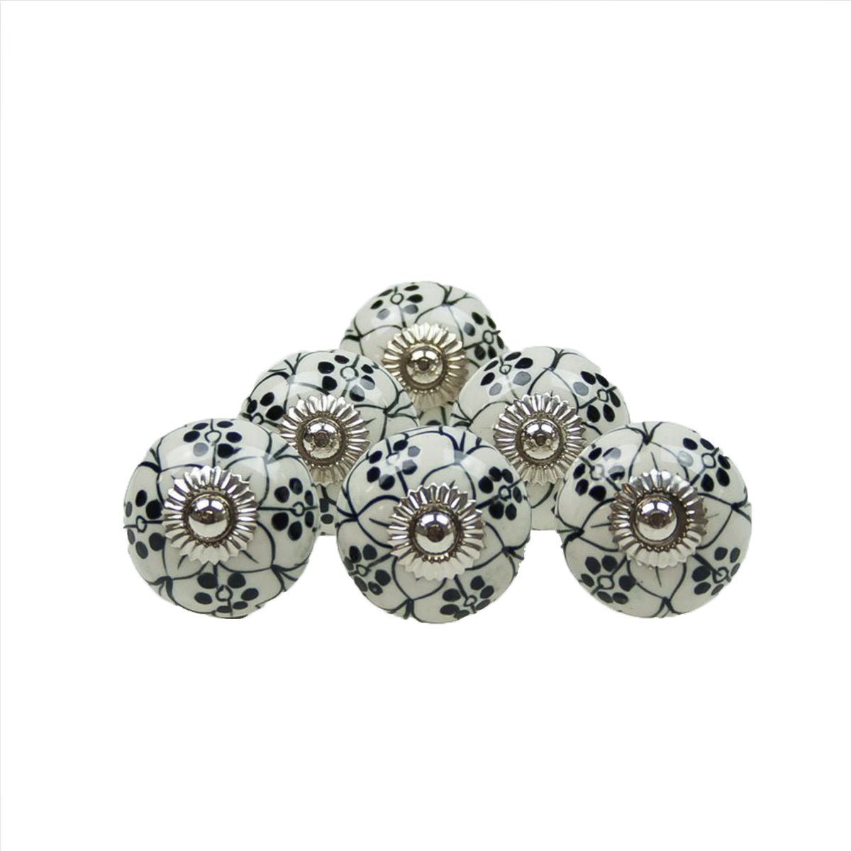 White Ceramic Knob 40mm