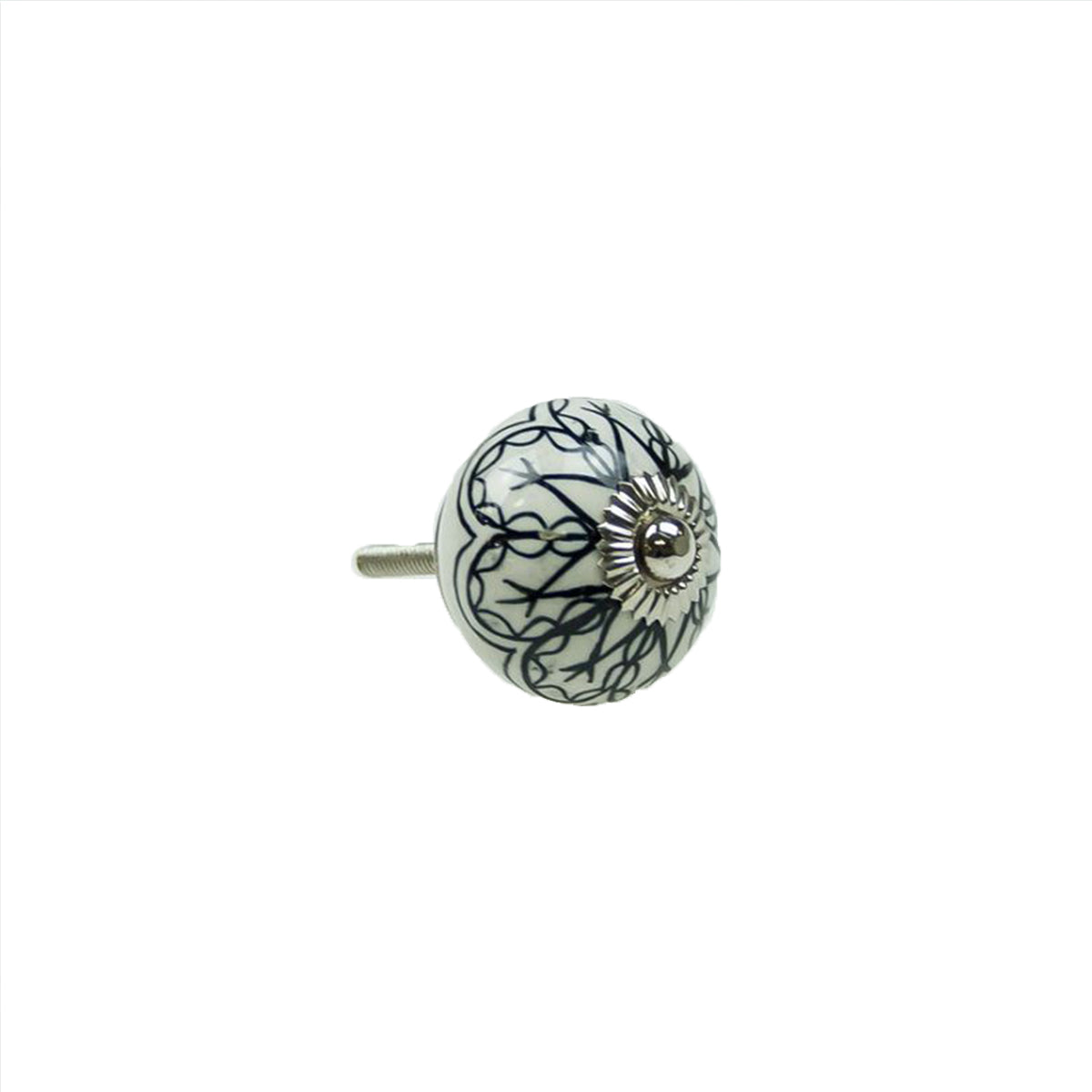 Blk White Knob