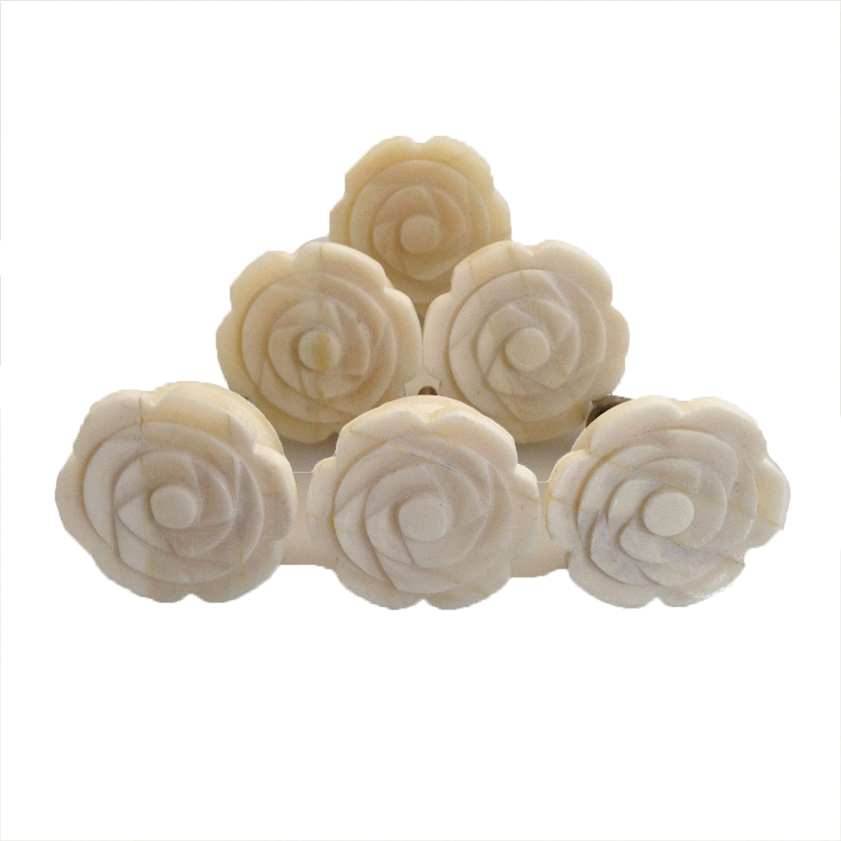 Ivory Rose Knob 4cm