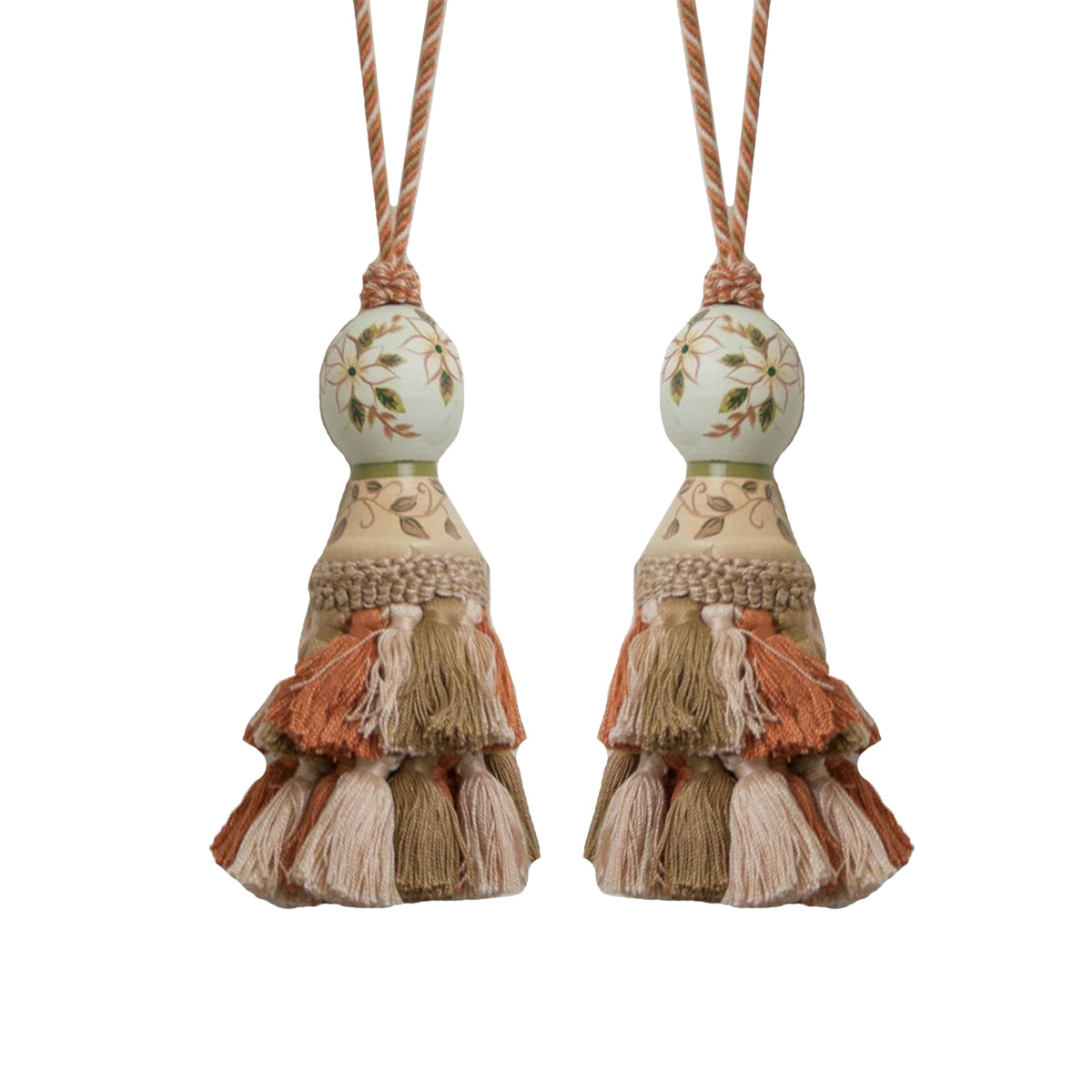 Bohemian Painted Tassel Set of 2