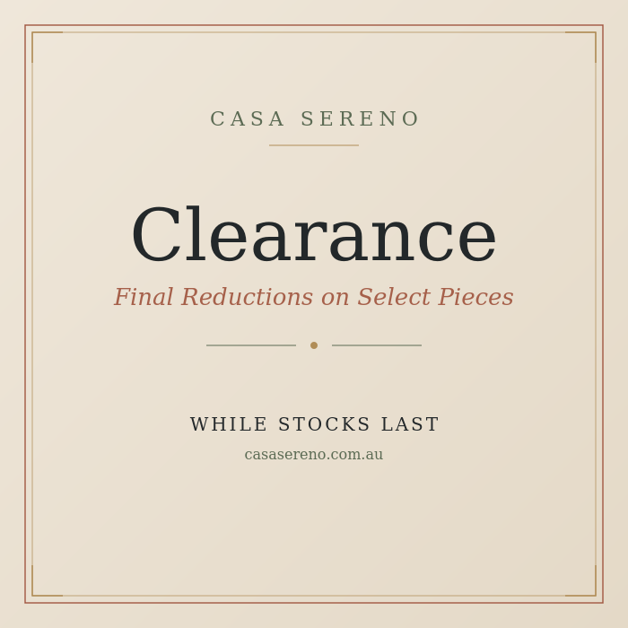 Clearance Sale