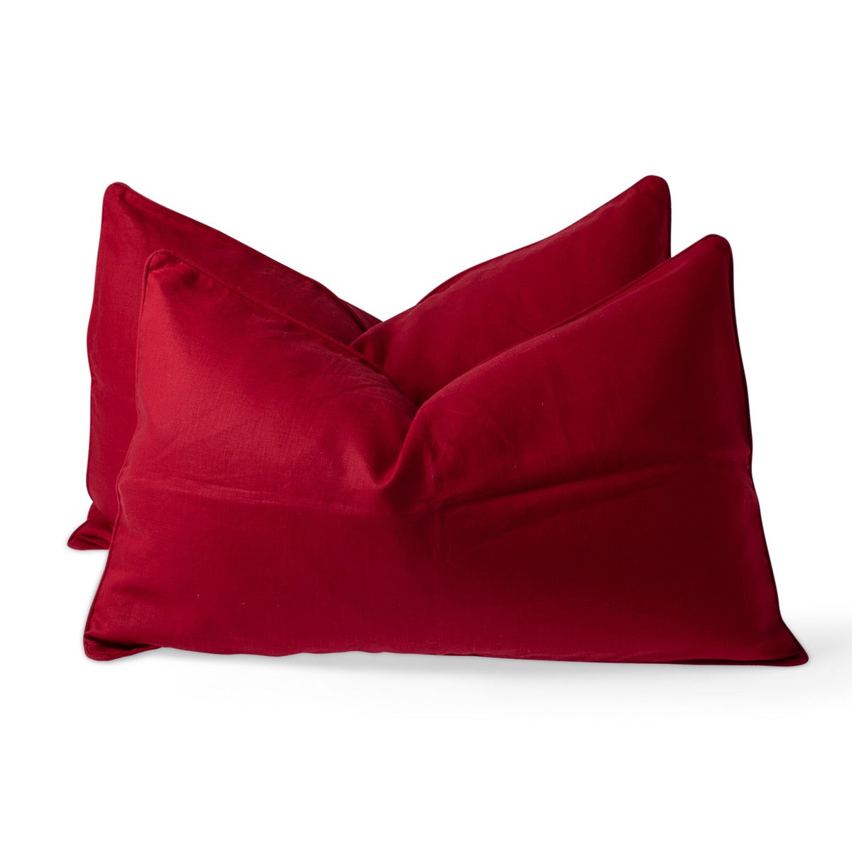 Lumbar Feather Filled - Red