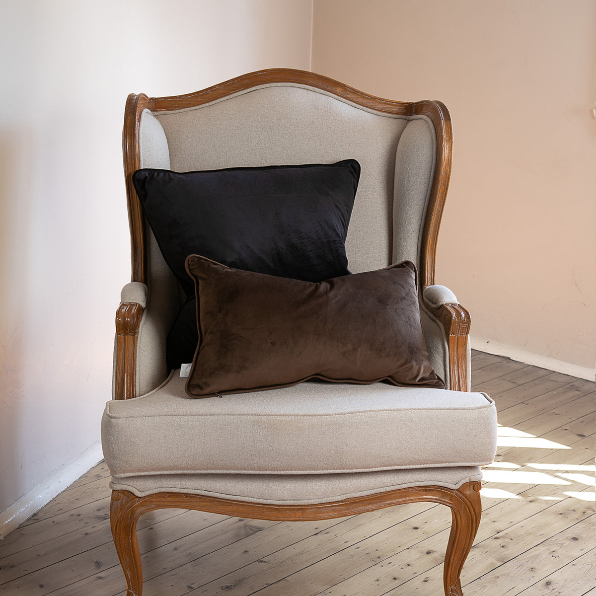 Carla Black Lumbar Feather