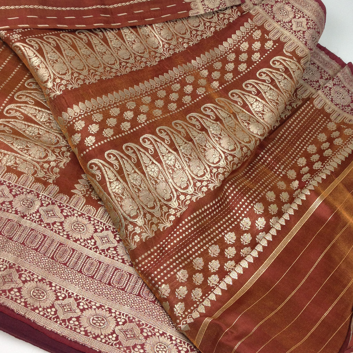 Indian Sari - Brown
