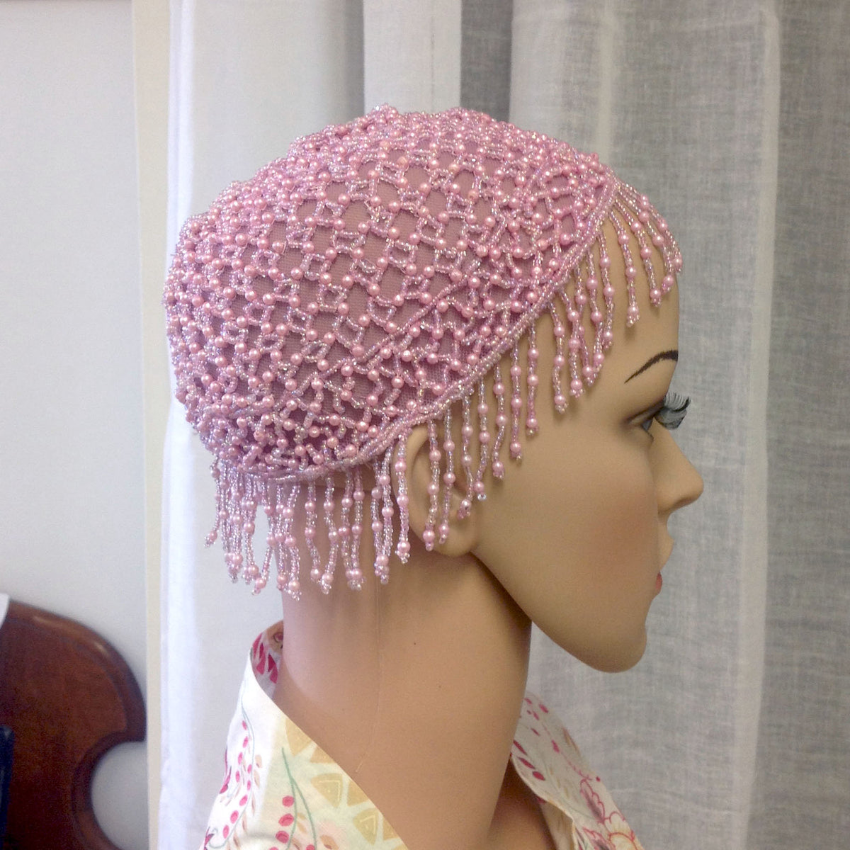 Beaded Cap - Lavender