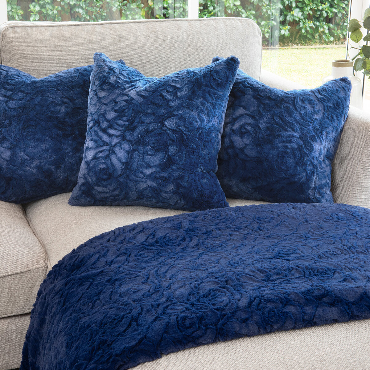 Cosy Blanket Rose - Navy