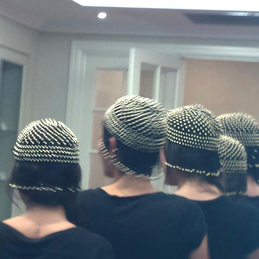 Beaded Cap - Pink