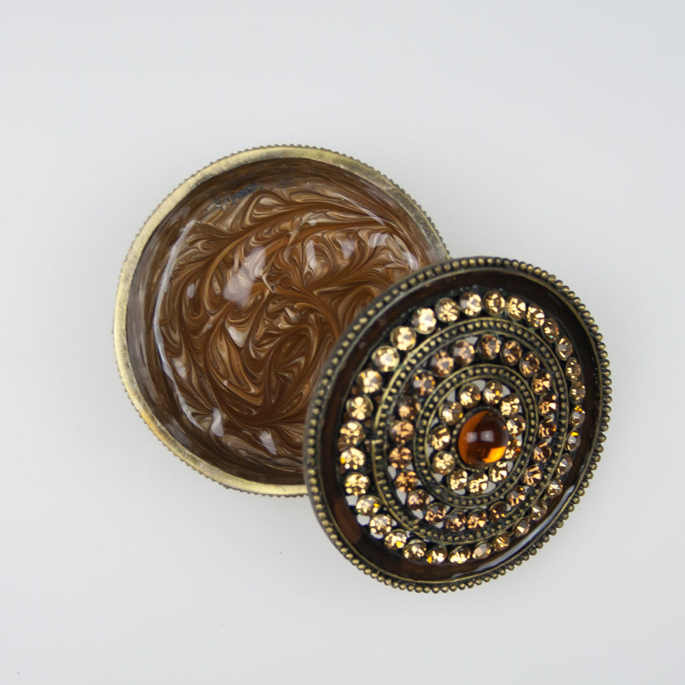 Trinket Gems Gold Gift Box - Amber