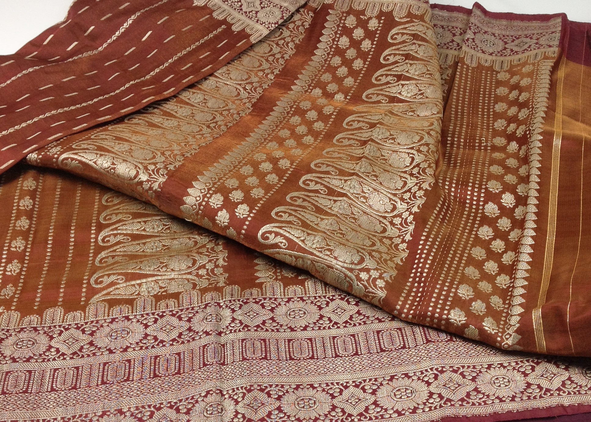 Indian Sari - Brown