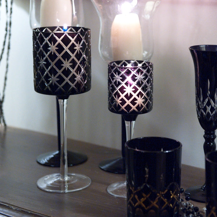 Tall Candelabra Midnight Range - Black