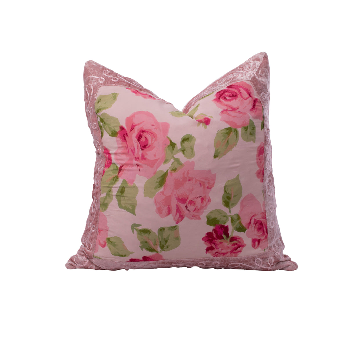 Country Rose Cushion - Pink