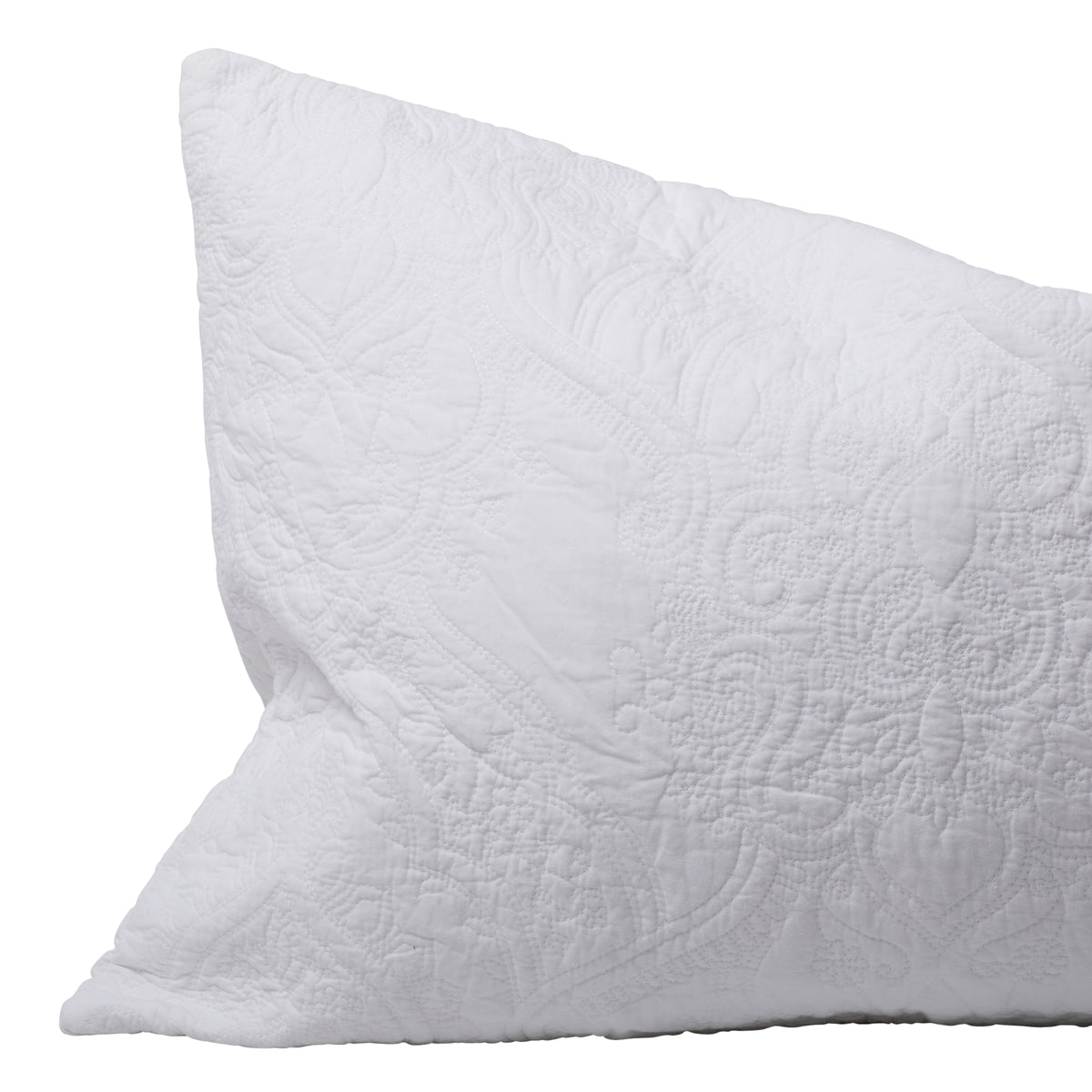 Damask White King Set