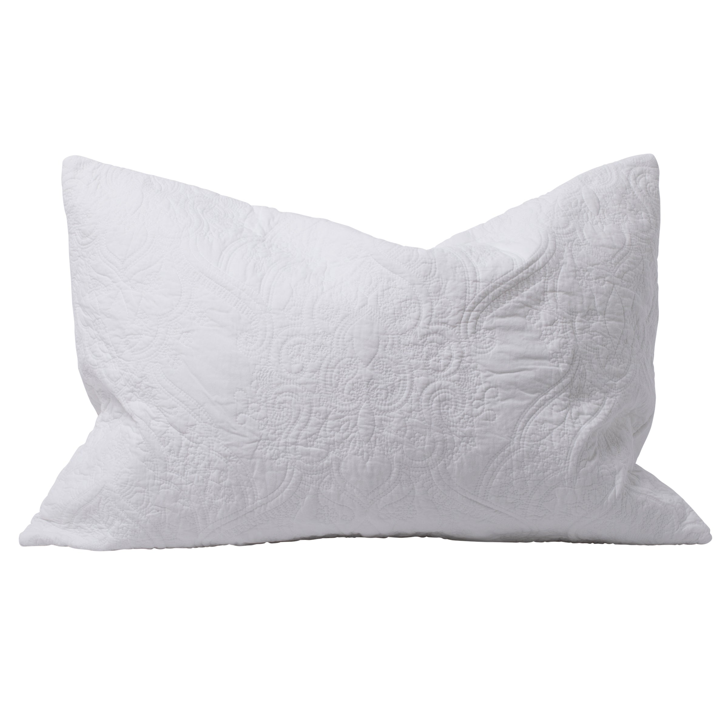 Damask White Queen Set