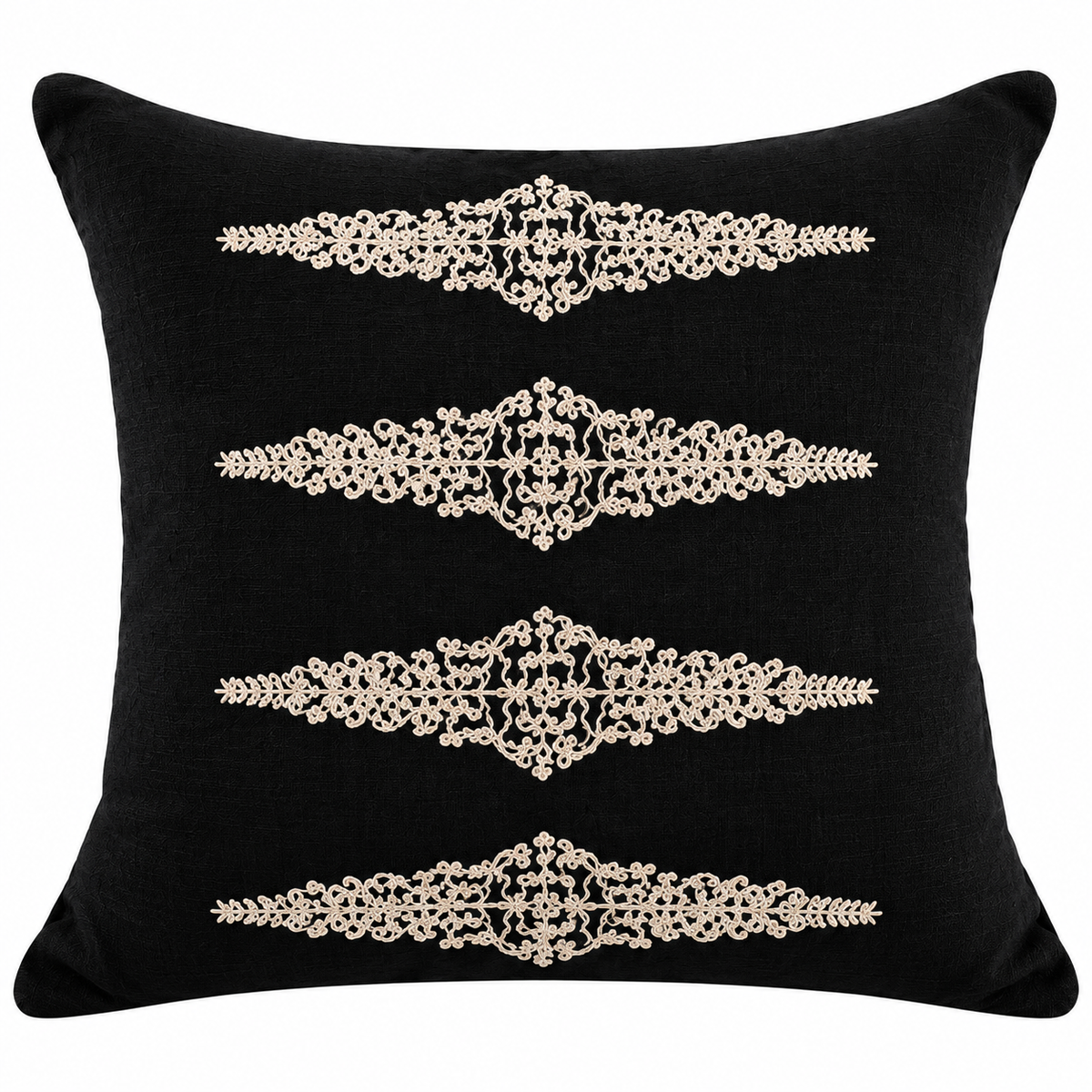 Pearl Zena Cushion Prefilled - Black