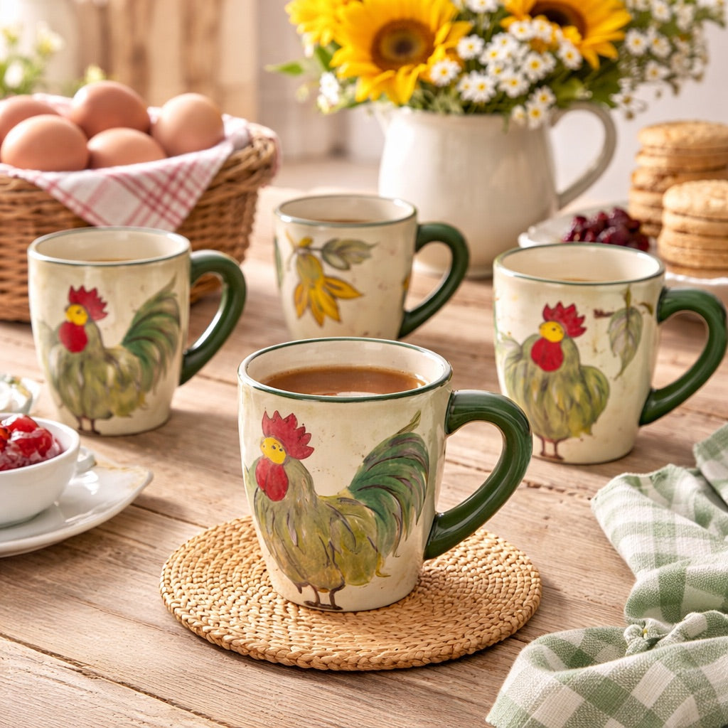 Farmhouse Side Plate Set - Green
