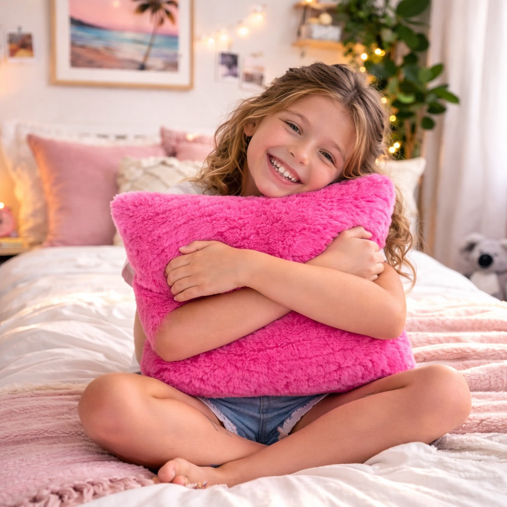 Soft Comfy Cushion - Hot Pink