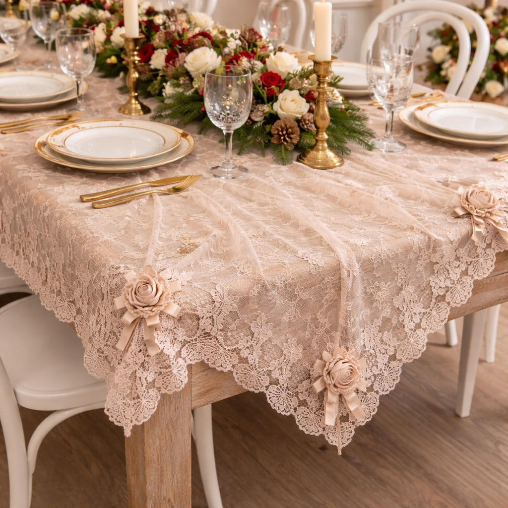 Tablecloth Chantilly - Beige