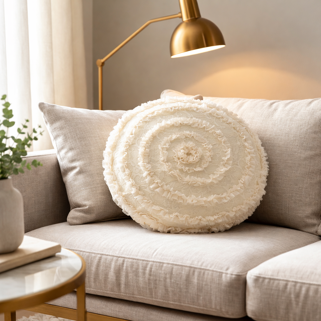 Elodie Lace Cushion
