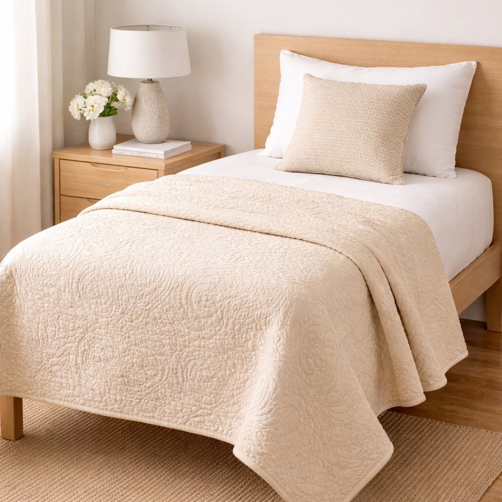 Olivia Coverlet - Ivory