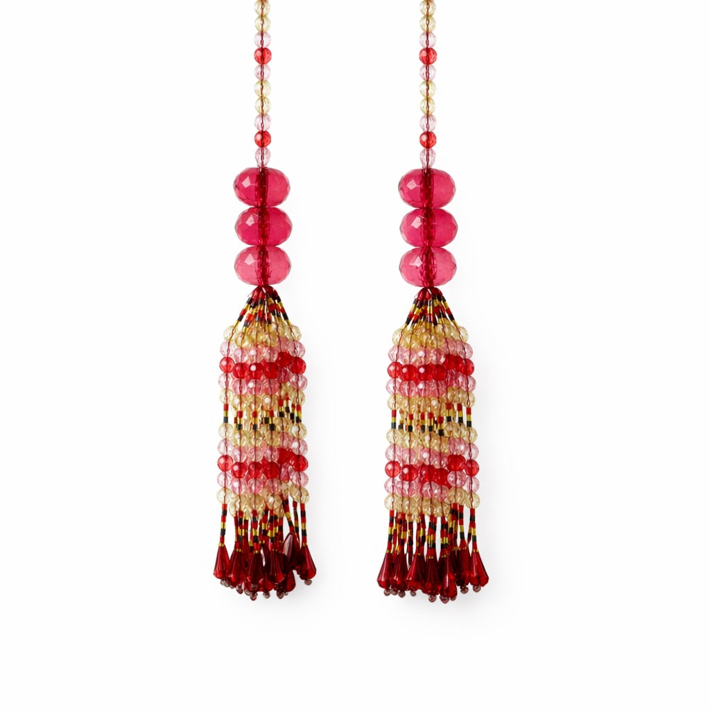 Aurora Beads Tassel Set - Multicolour