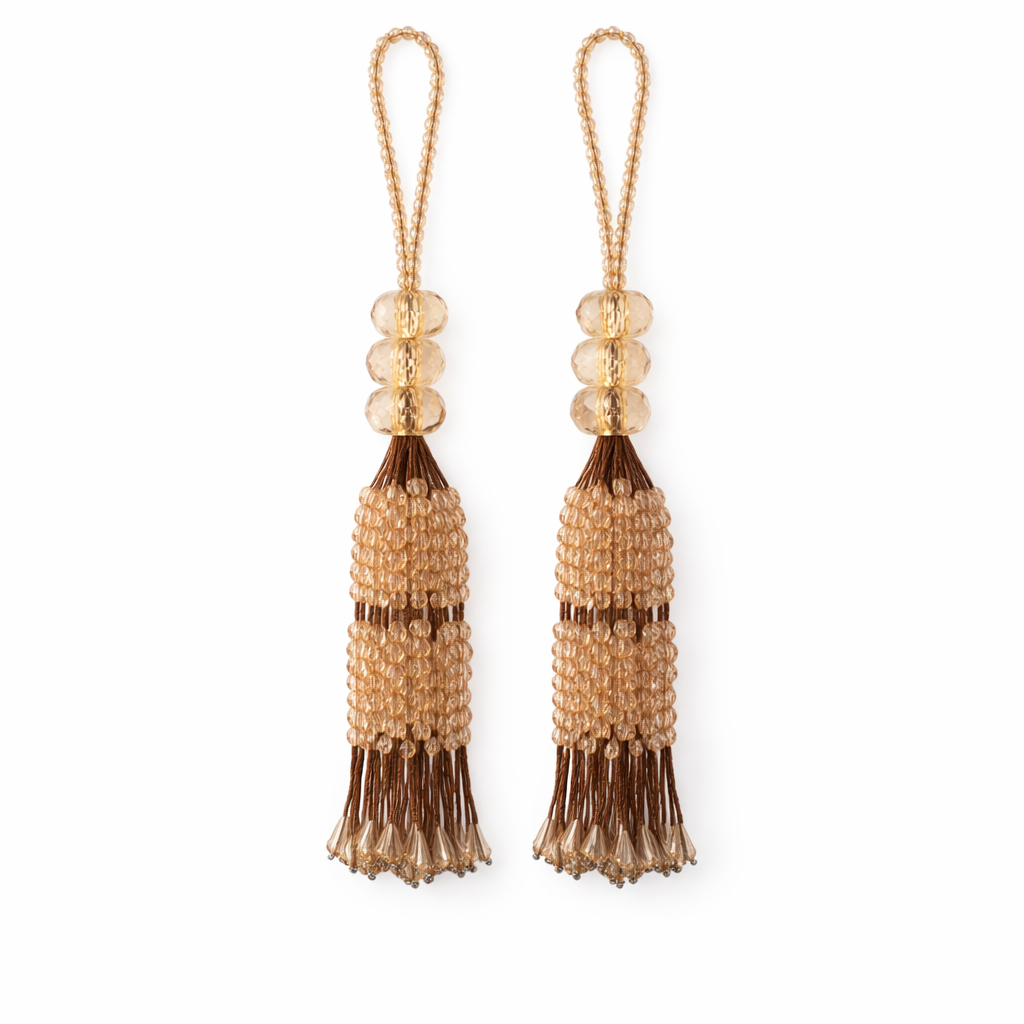 Aurora Beads Tassel Set - Amber