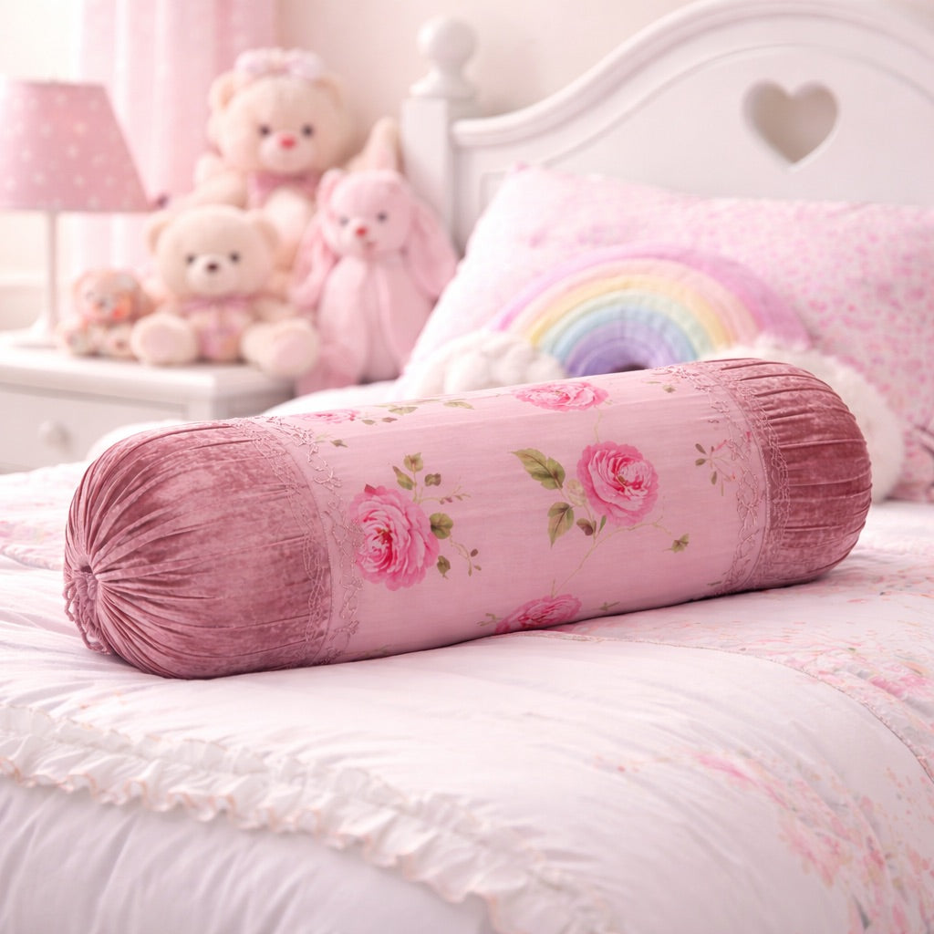 Ã‰lise Floral Bolster - Lavender