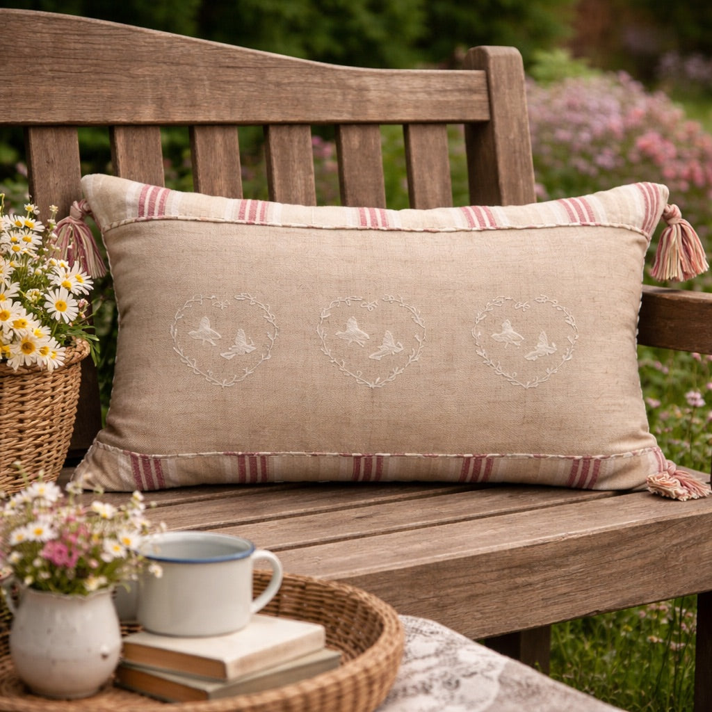 Bega Birds Cushion - Beige
