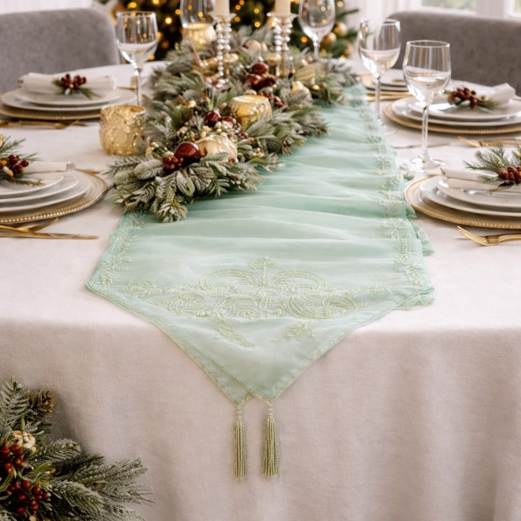 Table Runner Noor - Green