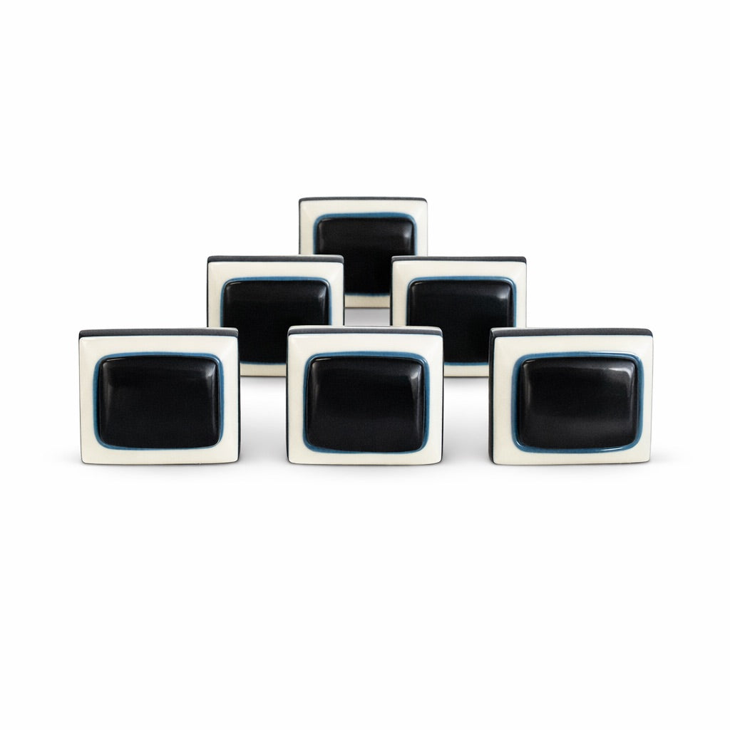 Rectangular Black Knob 35mm
