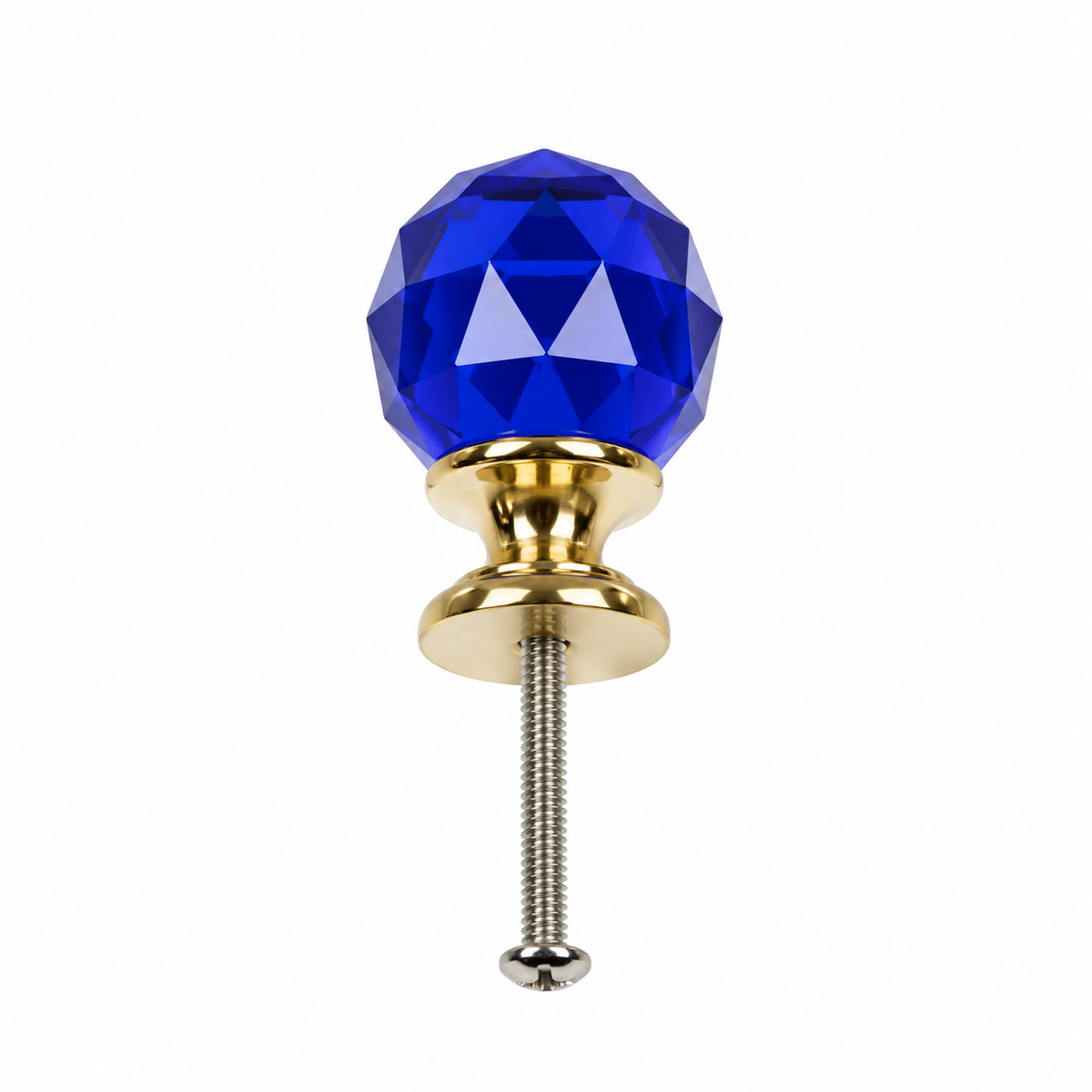 Crystal Knob 30mm - Blue