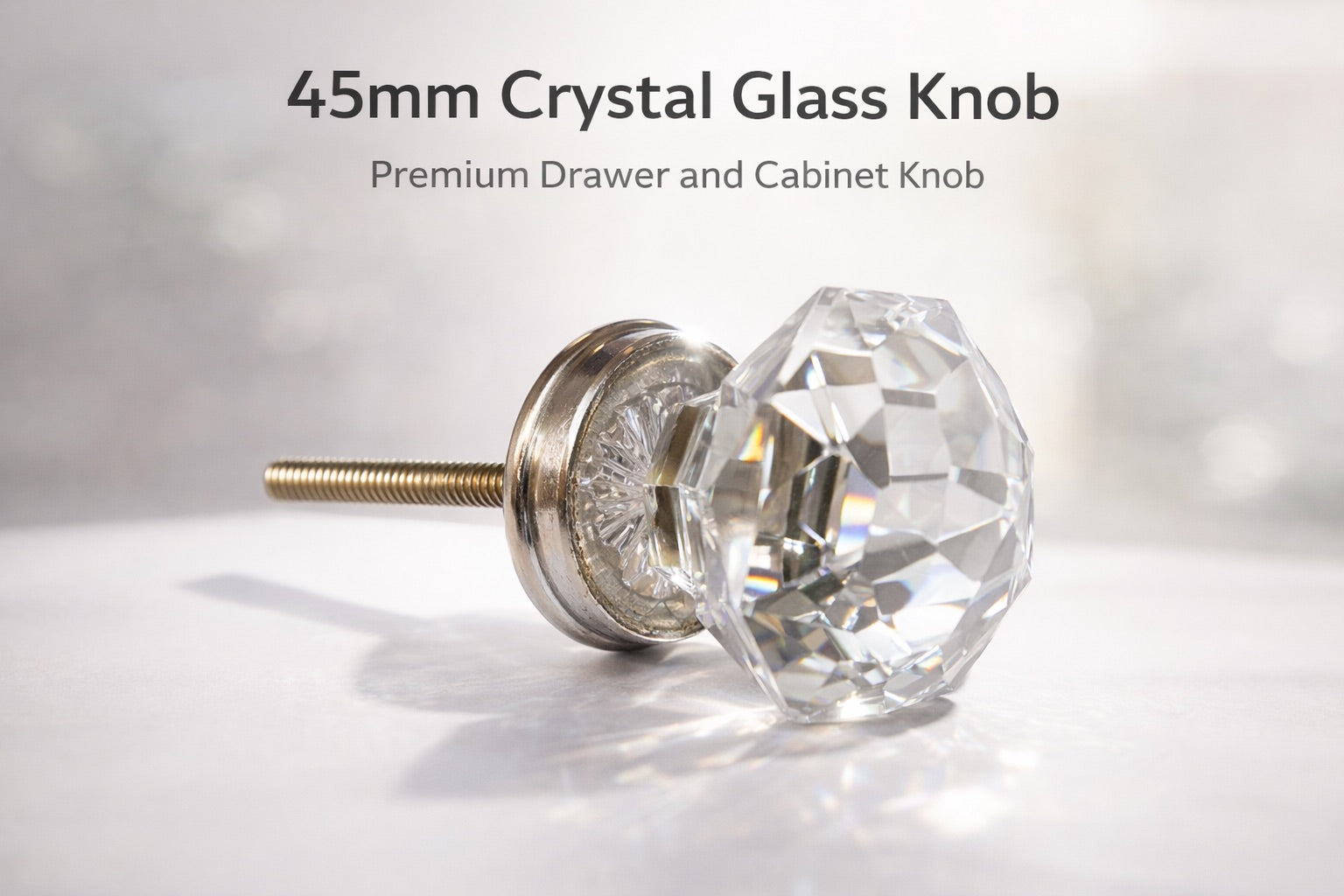 Crystal Large Diamond Knob