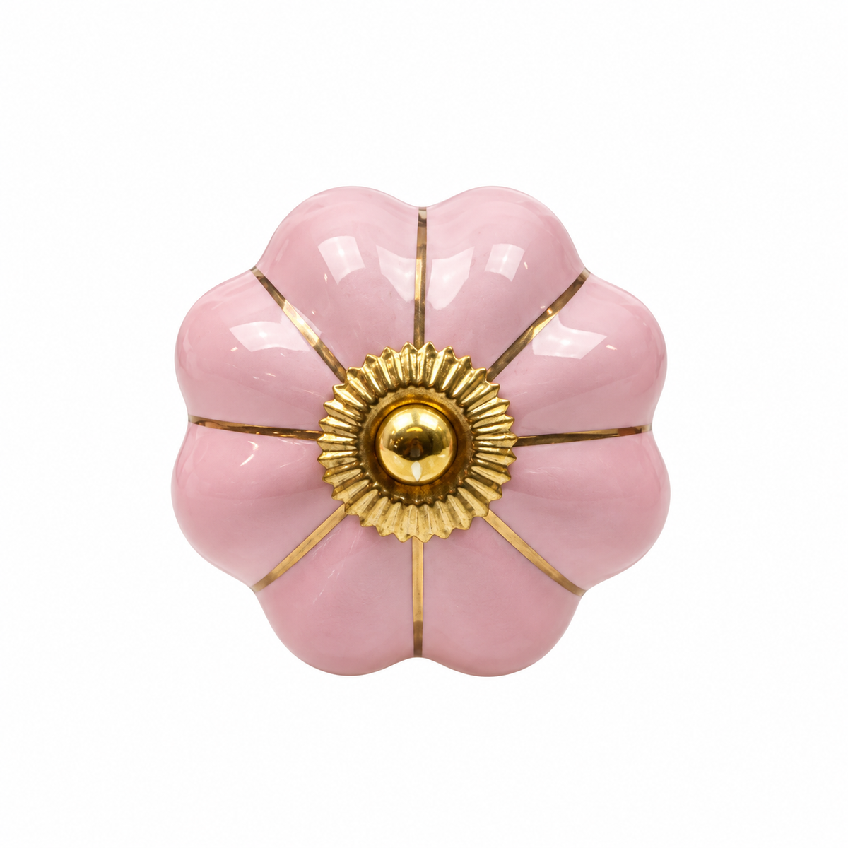 Large Ceramic Knob – Pink – Casa Sereno