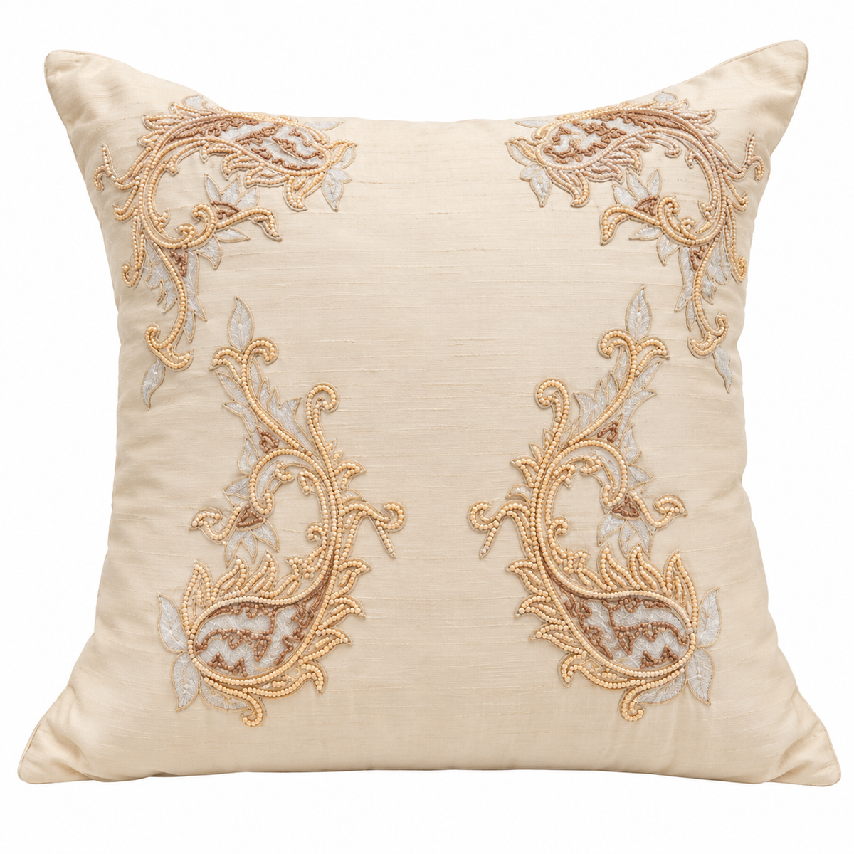 Jaipur Jewel Cushion - Beige