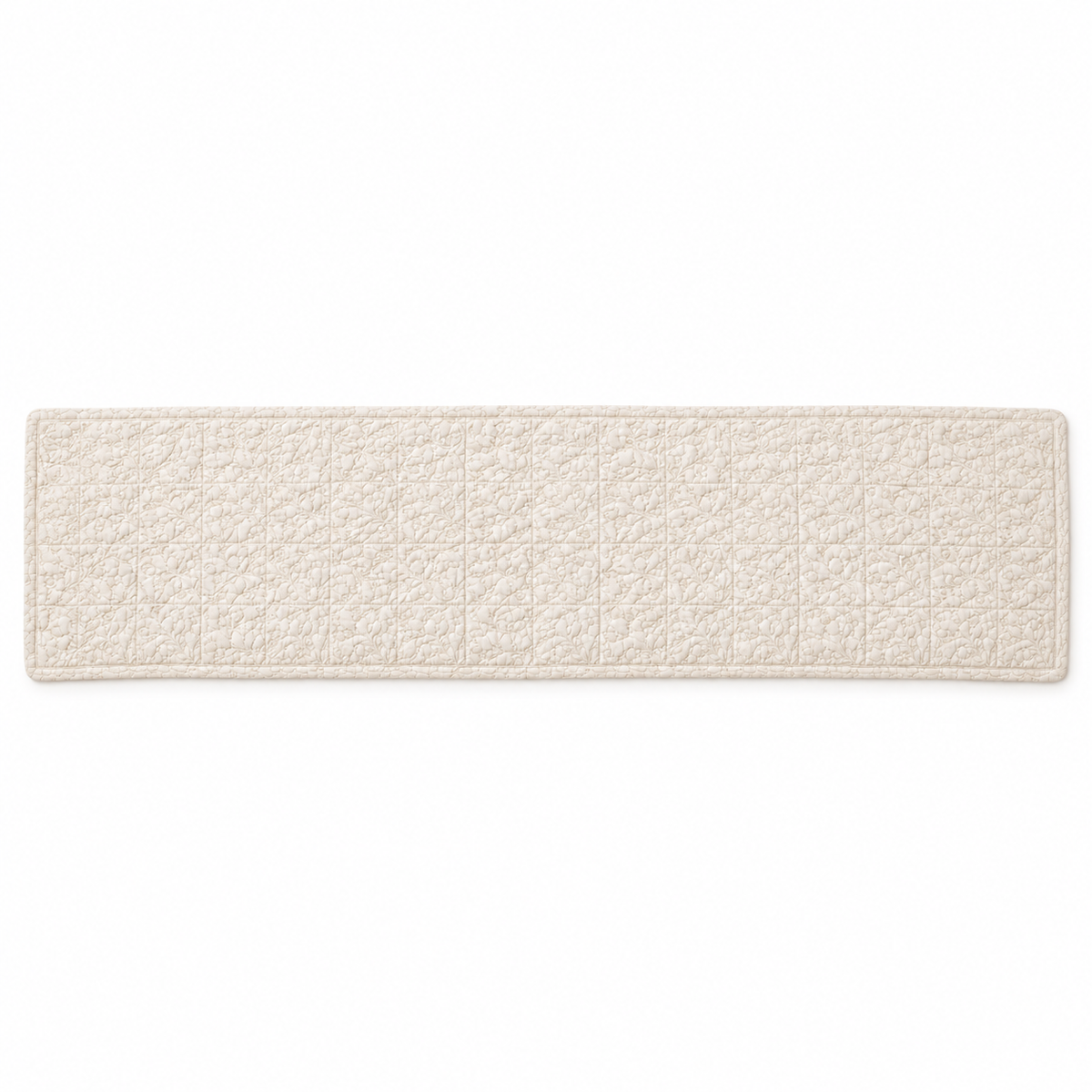 Olivia Quilted Bed Runner – Ivory