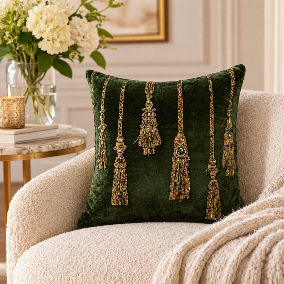 Imperial Cushion - Olive