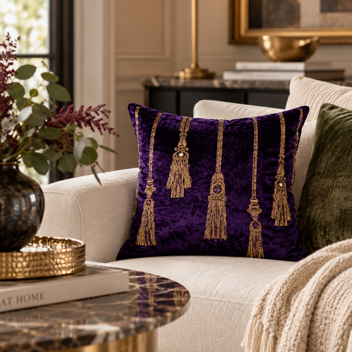Imperial Cushion - Purple
