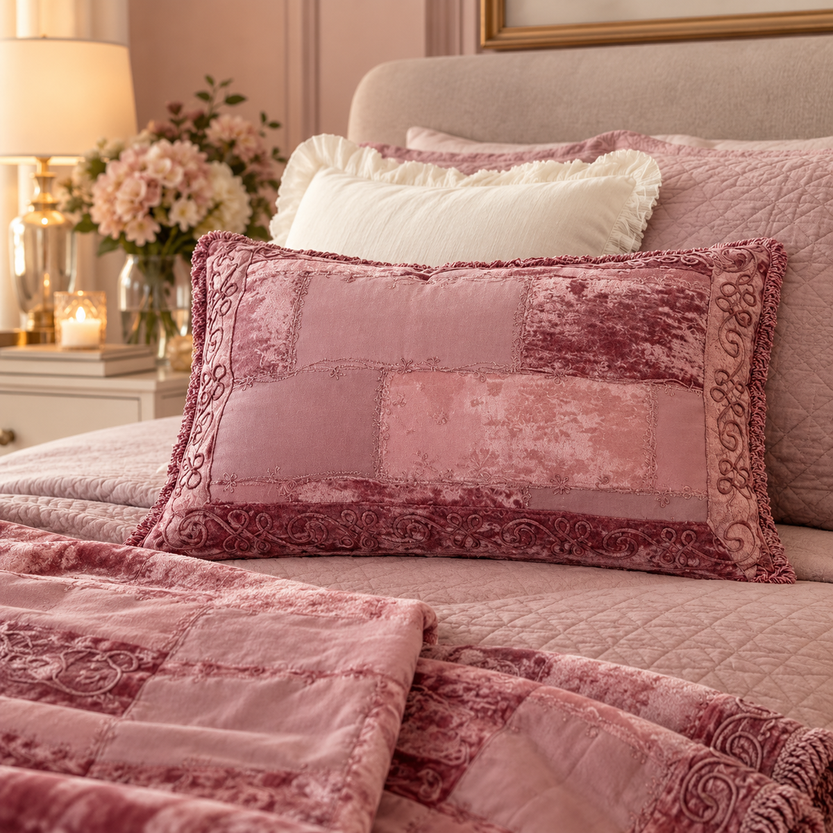 Shabby Patch Throw Over