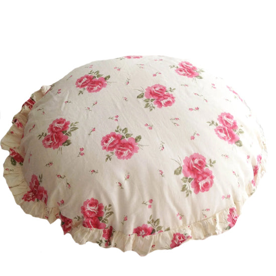 45cm Round Prefilled Rose - Ivory