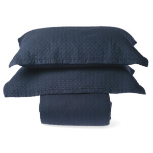 Taj Quilt Cover Set - Navy