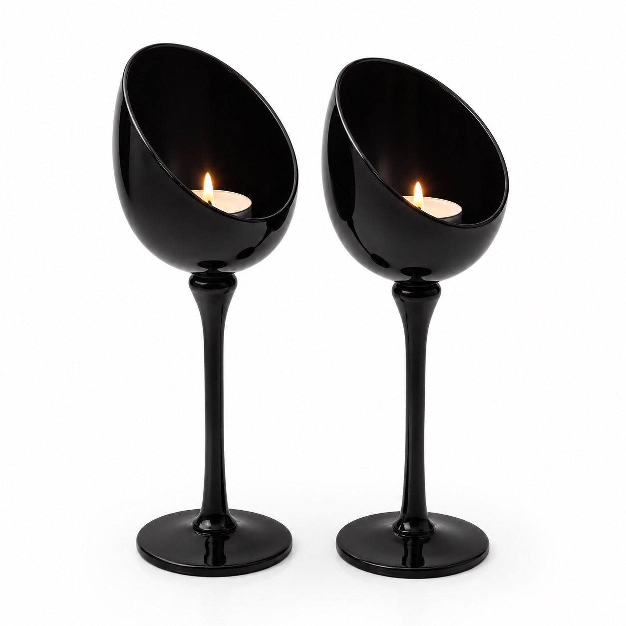 Black Tall Tea Light Stand