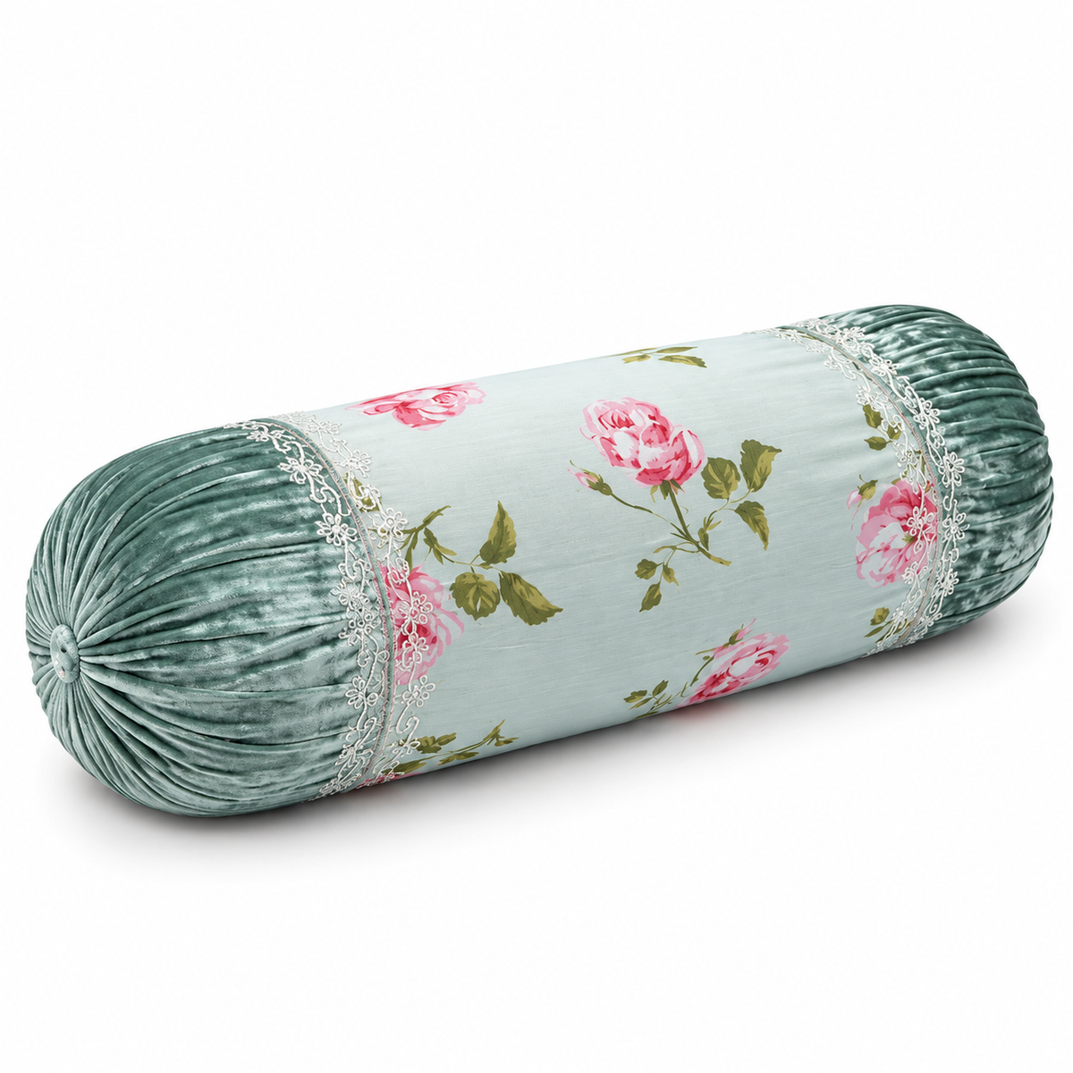 Elise Floral Bolster - Blue