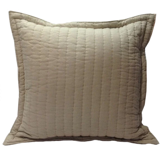 Linen Hand Quilted Euro