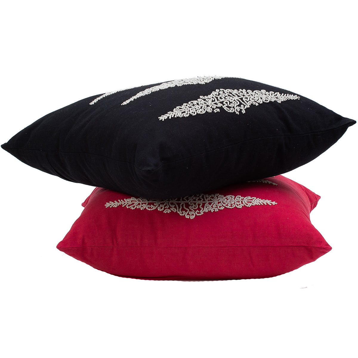 Pearl Zena Cushion Prefilled - Black