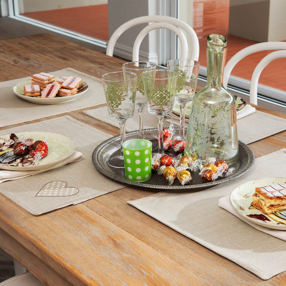 Placemat Set Hugo Heart