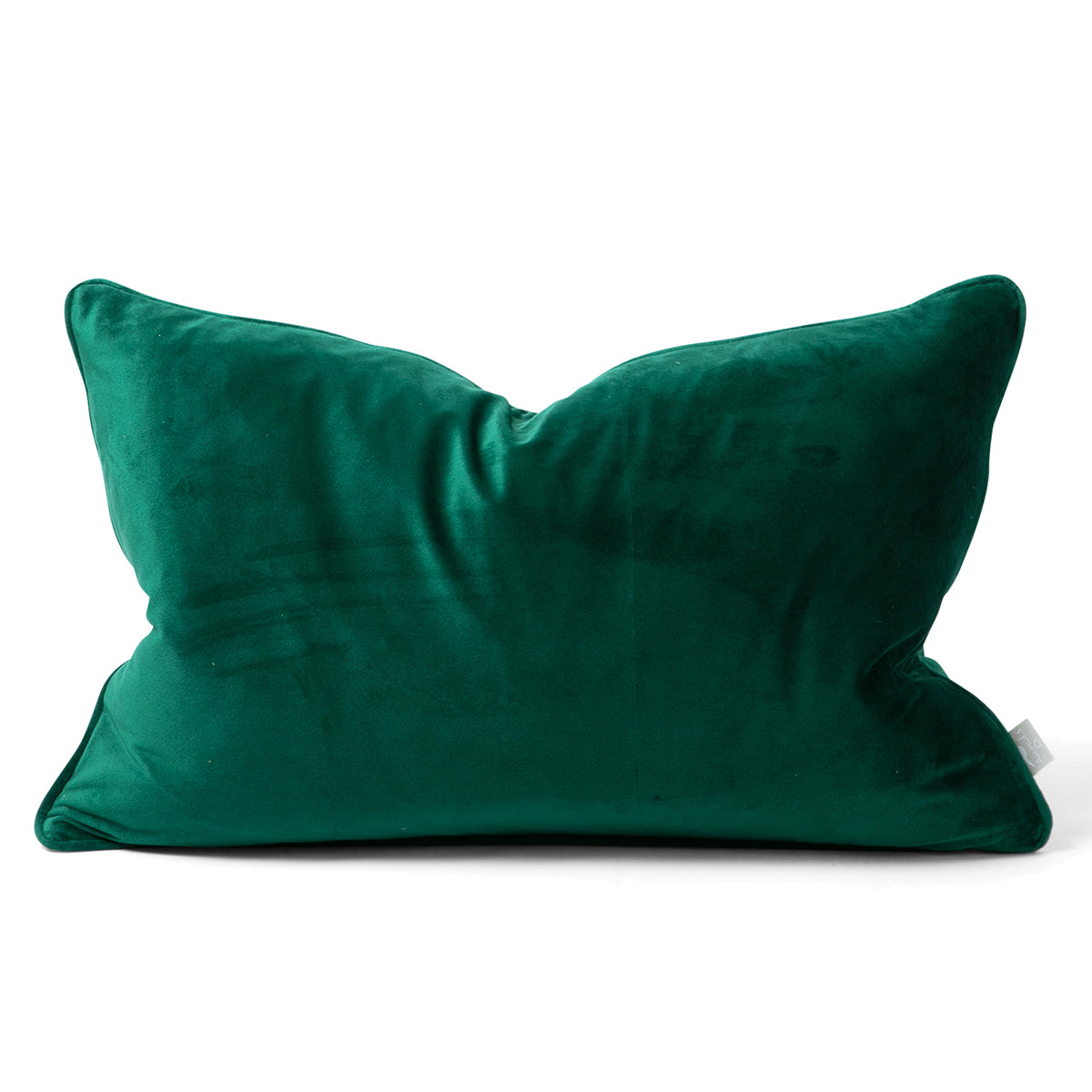 Carla Velvet Feather Cushion - Emerald