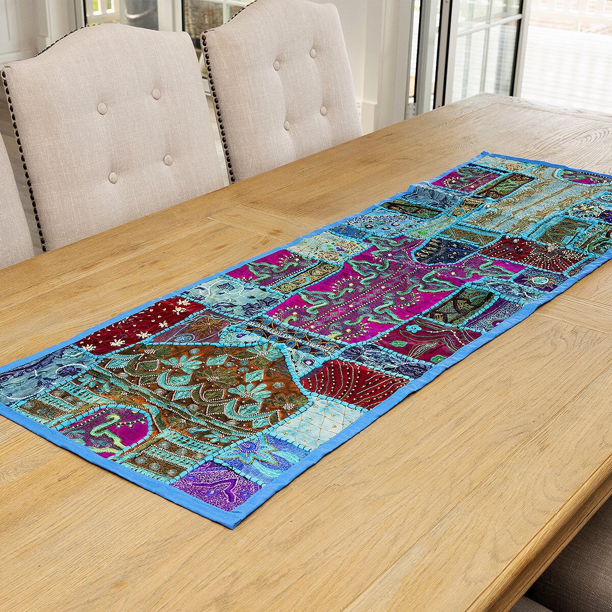 Hand Crafted Runner 50x160cm - Turquoise
