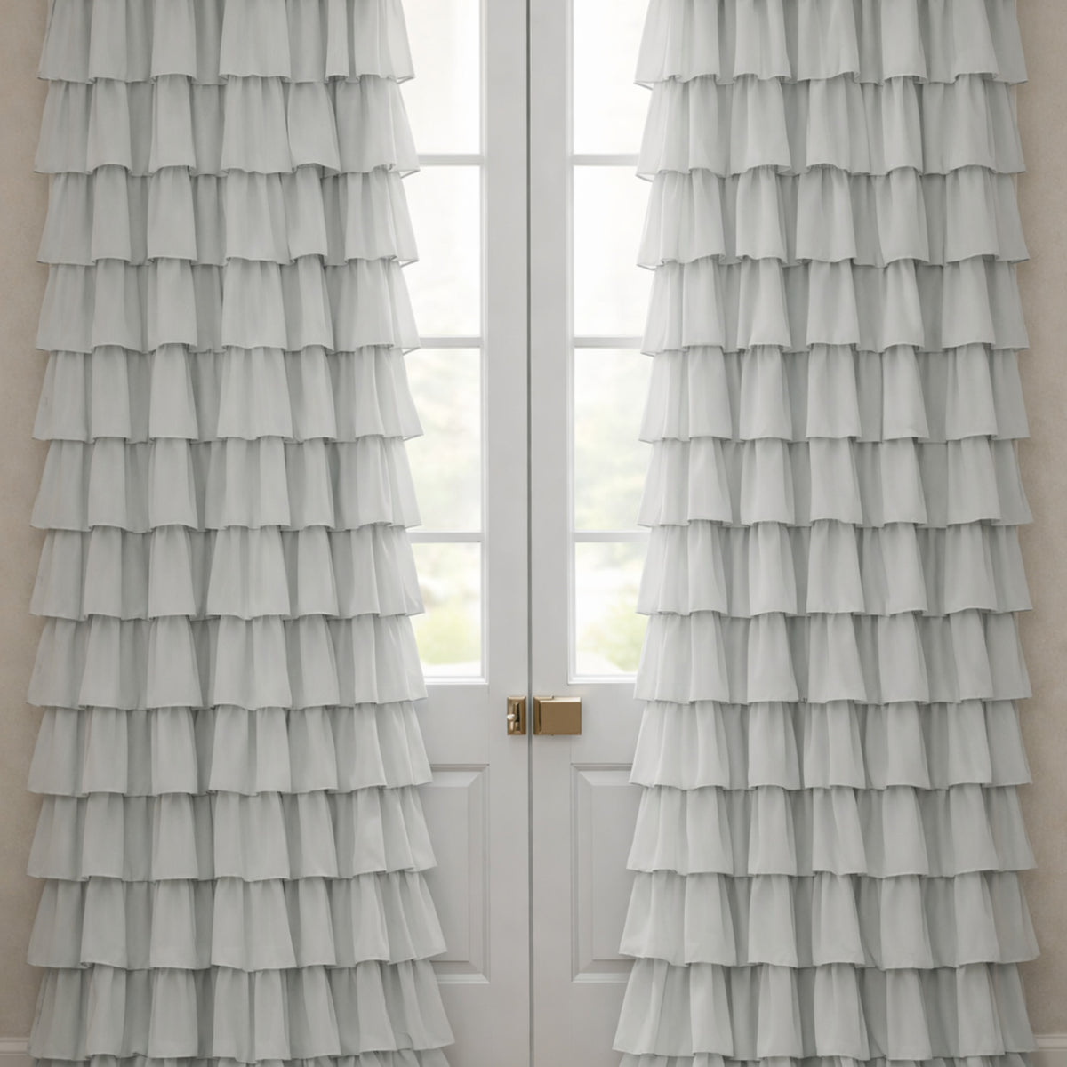 Set of 2 Cascade Curtains - Grey
