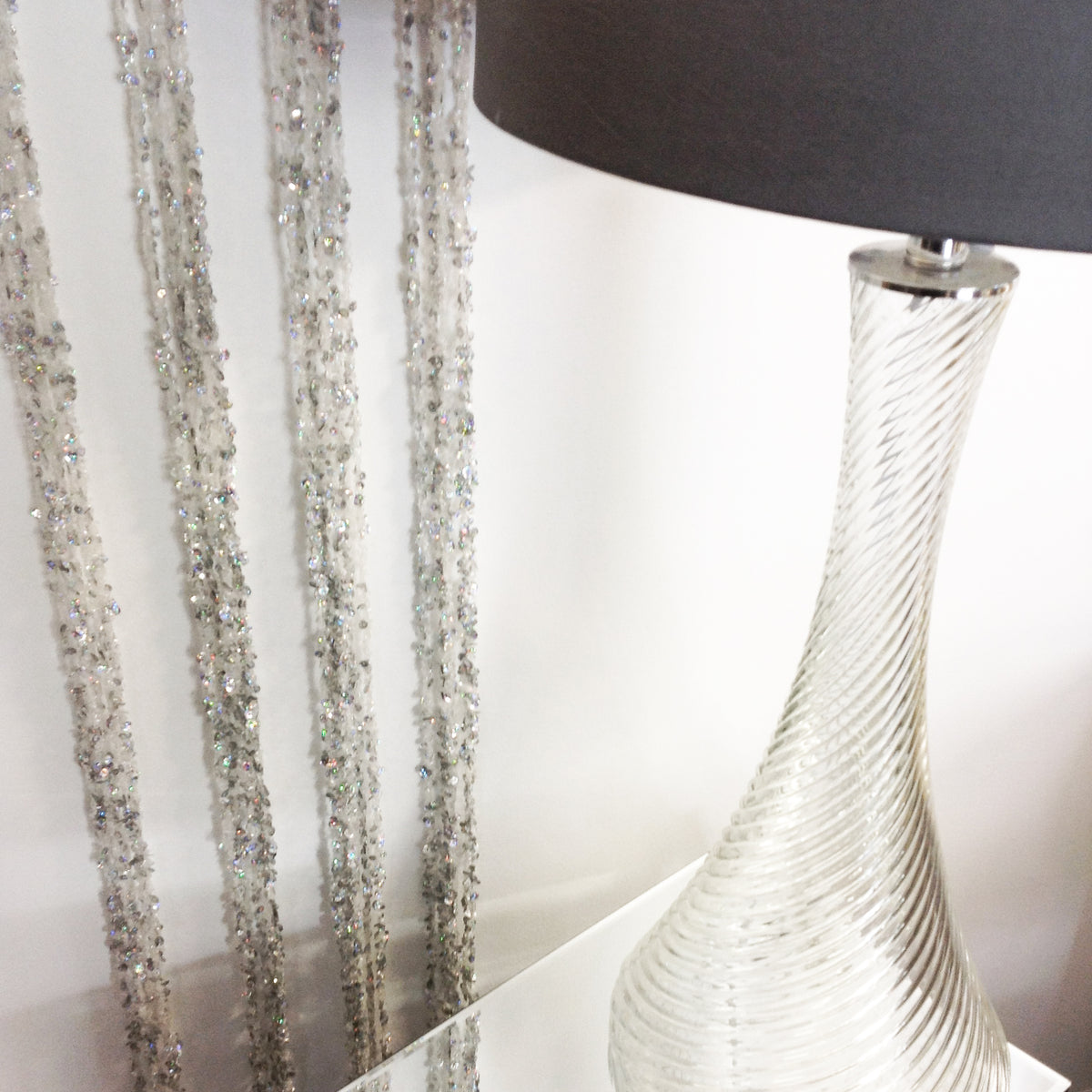 Beaded Strand Silver 180cm